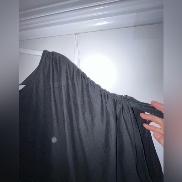 Ralph Lauren “Rugby” black cotton top with crunched sleeves, sz XL - Picture 2 of 4